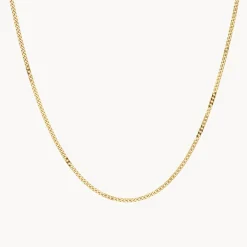 Sale Classic Curb Chain Necklace in Gold 18k Fine Gold Plated | Necklaces & Pendants