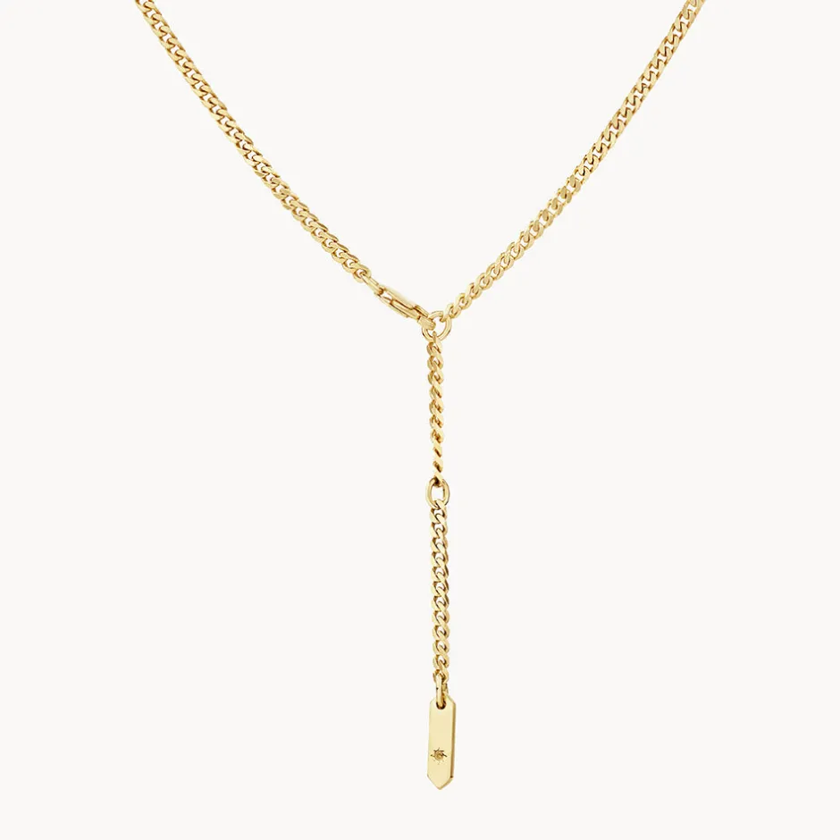 Sale Classic Curb Chain Necklace in Gold 18k Fine Gold Plated | Necklaces & Pendants