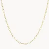Discount Classic Paperclip Chain Necklace in 10k Gold Gifts For Him | 10k Gold