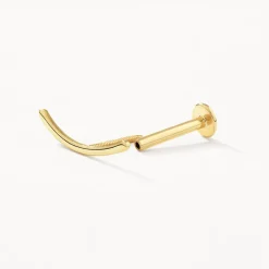 New Climber Helix Single Stud Earring in 10k Gold Under $150 | 10k Gold