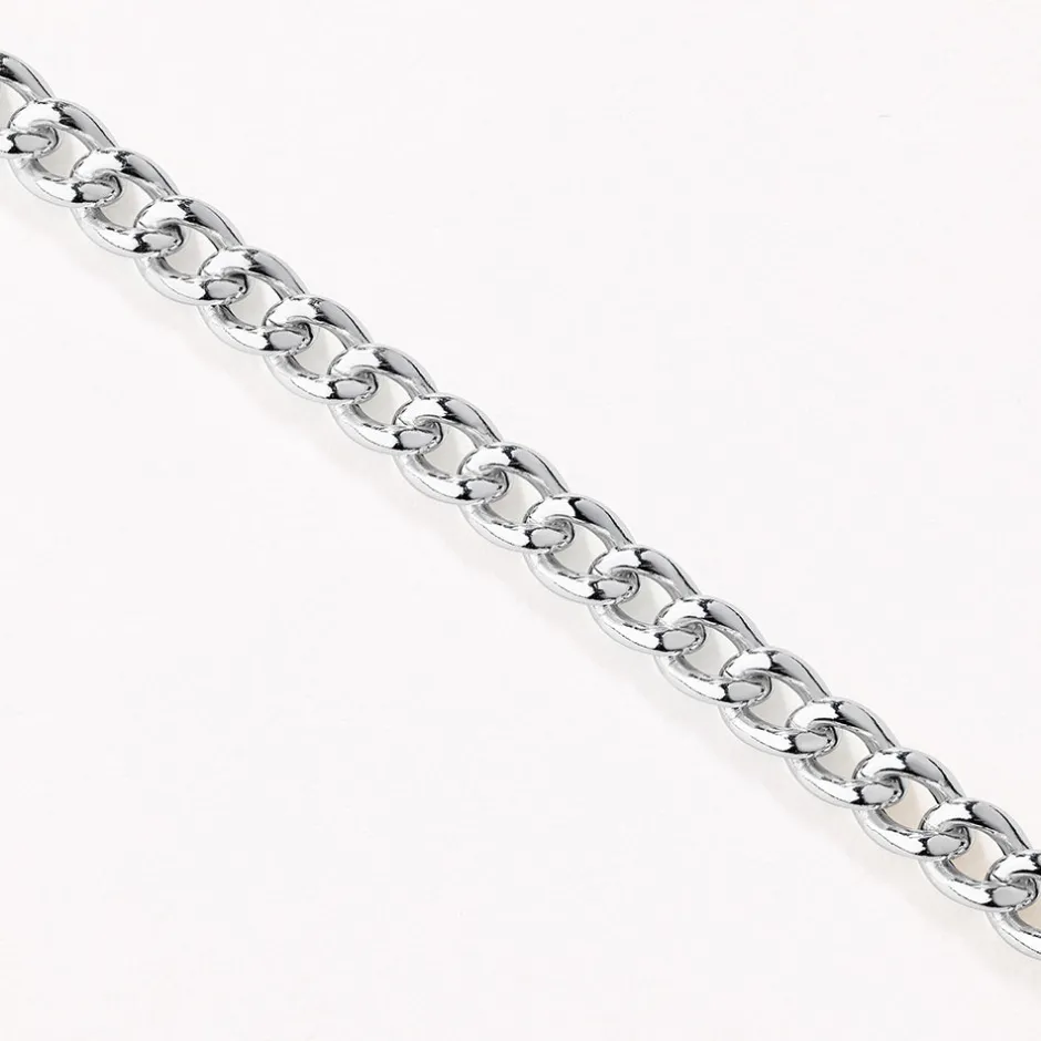 New Curb Chain Necklace in Silver Gifts For Him | 925 Sterling Silver