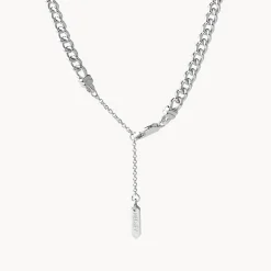 New Curb Chain Necklace in Silver Gifts For Him | 925 Sterling Silver