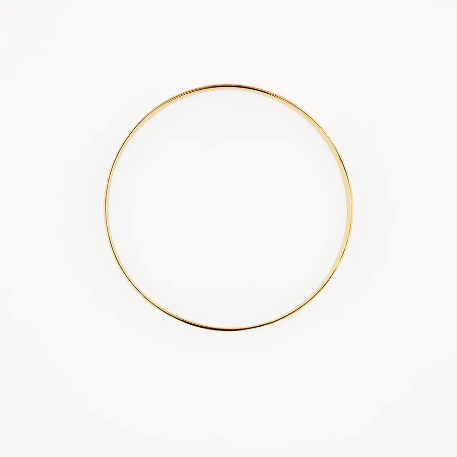 Fashion Curve Bangle in Gold 18k Fine Gold Plated | Bracelets & Bangles
