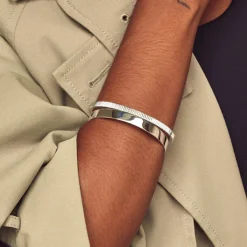 Online Curve Bangle in Silver 925 Sterling Silver | Bracelets & Bangles