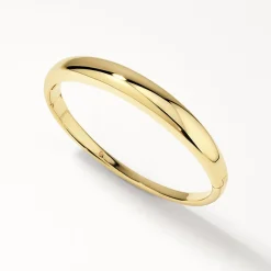 Sale Curve Dome Bangle in Gold 18k Fine Gold Plated | Bracelets & Bangles