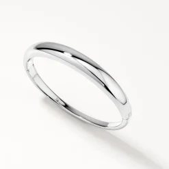 New Curve Dome Bangle in Silver 925 Sterling Silver | Bracelets & Bangles