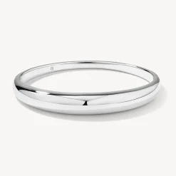 New Curve Dome Bangle in Silver 925 Sterling Silver | Bracelets & Bangles