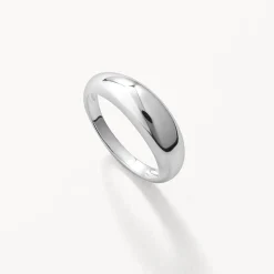 Hot Curve Dome Pinky Ring in Silver Best Friend Gifts | 925 Sterling Silver