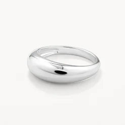 Hot Curve Dome Pinky Ring in Silver Best Friend Gifts | 925 Sterling Silver