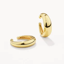 Online Curve Ear Cuff Set in Gold Best Friend Gifts | 18k Fine Gold Plated