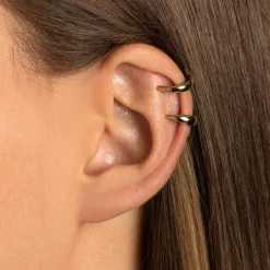 Online Curve Ear Cuff Set in Gold Best Friend Gifts | 18k Fine Gold Plated
