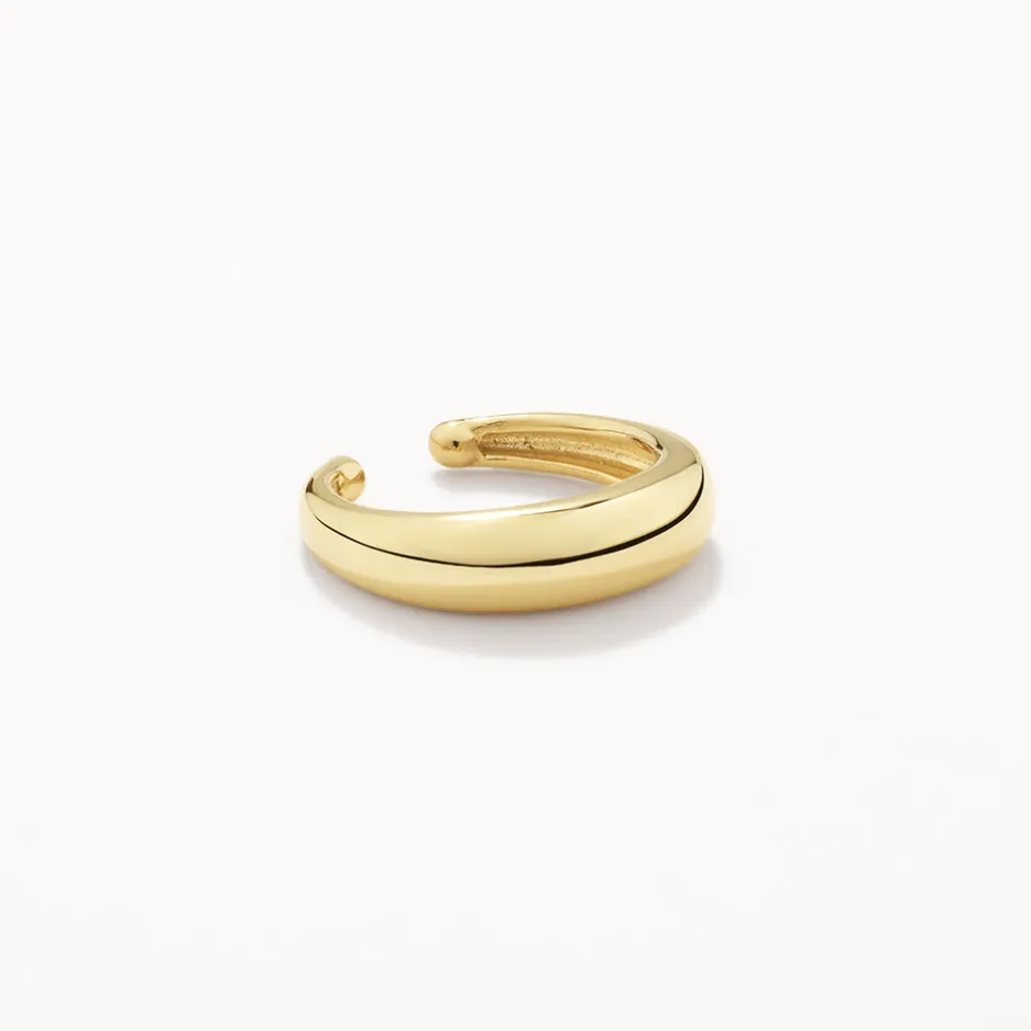 Online Curve Ear Cuff Set in Gold Best Friend Gifts | 18k Fine Gold Plated