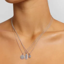 Best Diamond Bar Necklace in Silver Bridal Gifts | Family Gifts