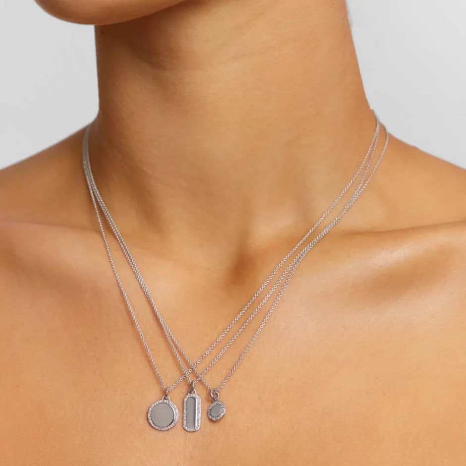 Best Diamond Bar Necklace in Silver Bridal Gifts | Family Gifts