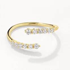 Online Diamond Bypass Open Ring in 10k Gold Best Selling Gifts | Gifts For Her