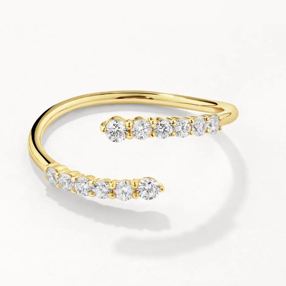 Online Diamond Bypass Open Ring in 10k Gold Best Selling Gifts | Gifts For Her