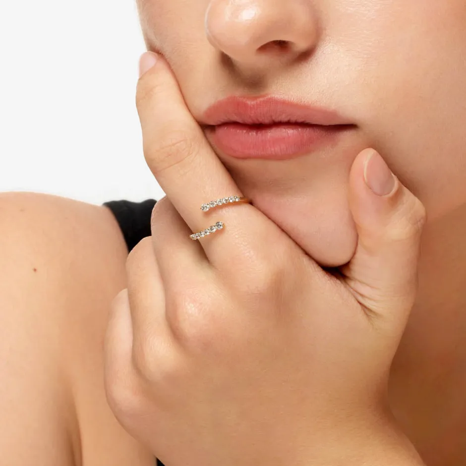 Online Diamond Bypass Open Ring in 10k Gold Best Selling Gifts | Gifts For Her