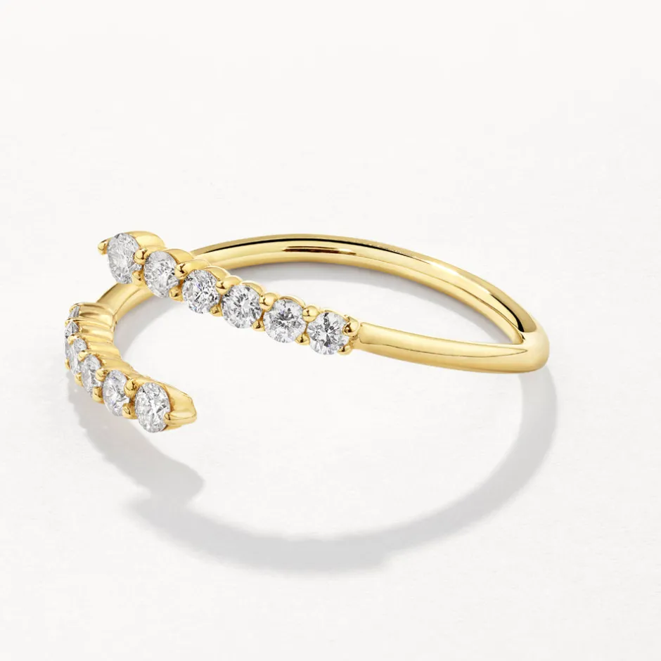 Online Diamond Bypass Open Ring in 10k Gold Best Selling Gifts | Gifts For Her