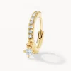 Clearance Diamond Drop Single Huggie Earring in 10k Gold Best Selling Gifts | Gifts For Her