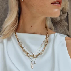 Outlet Diamond Engravable Bar Necklace in 10k Gold Bridal Gifts | Family Gifts