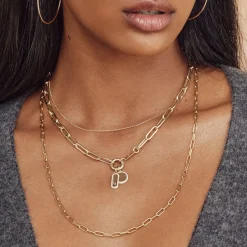 Outlet Diamond Engravable Bar Necklace in 10k Gold Bridal Gifts | Family Gifts