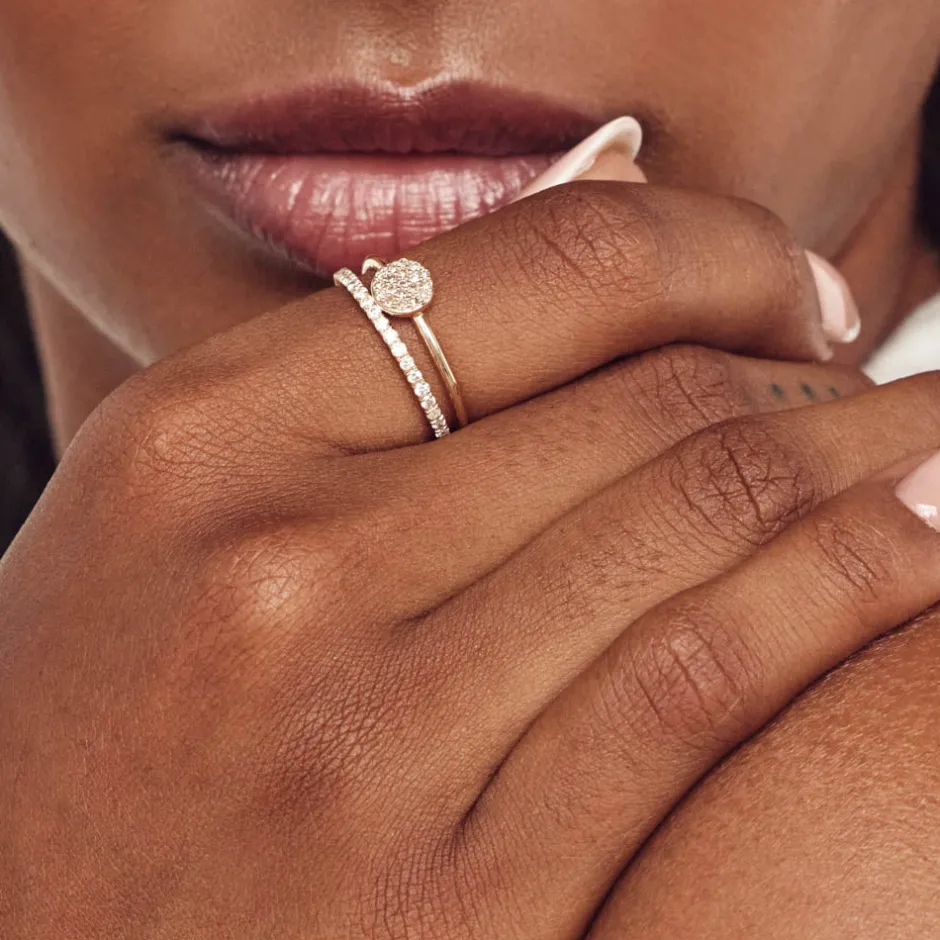 Best Diamond Eternity Stacker Ring in 10k Gold Best Selling Gifts | Gifts For Him