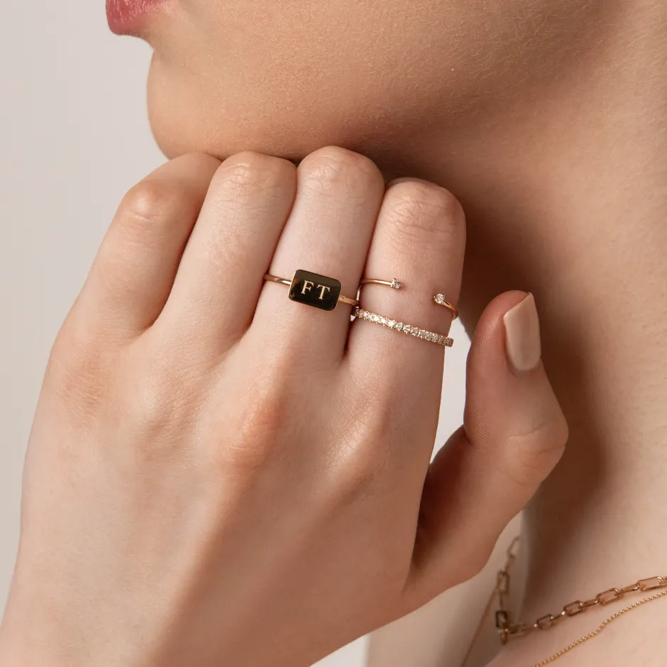 Best Diamond Eternity Stacker Ring in 10k Gold Best Selling Gifts | Gifts For Him