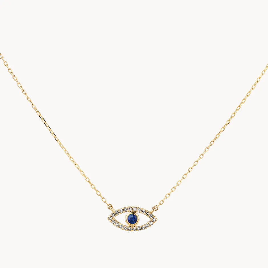 Online Diamond Evil Eye Necklace in 10k Gold Best Selling Gifts | Gifts For Her