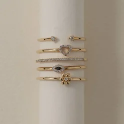 Hot Diamond Evil Eye Ring in 10k Gold Symbolic Jewellery | Natural Diamonds