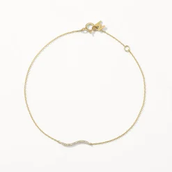 Online Diamond Fine Wave Bracelet in 10k Gold Best Selling Gifts | Under $300