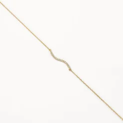 Online Diamond Fine Wave Bracelet in 10k Gold Best Selling Gifts | Under $300