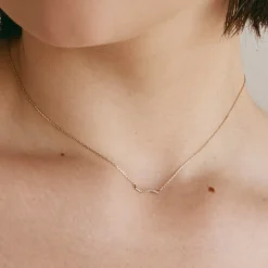 Discount Diamond Fine Wave Necklace in 10k Gold Best Selling Gifts | Under $300