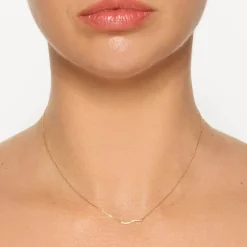 Discount Diamond Fine Wave Necklace in 10k Gold Best Selling Gifts | Under $300