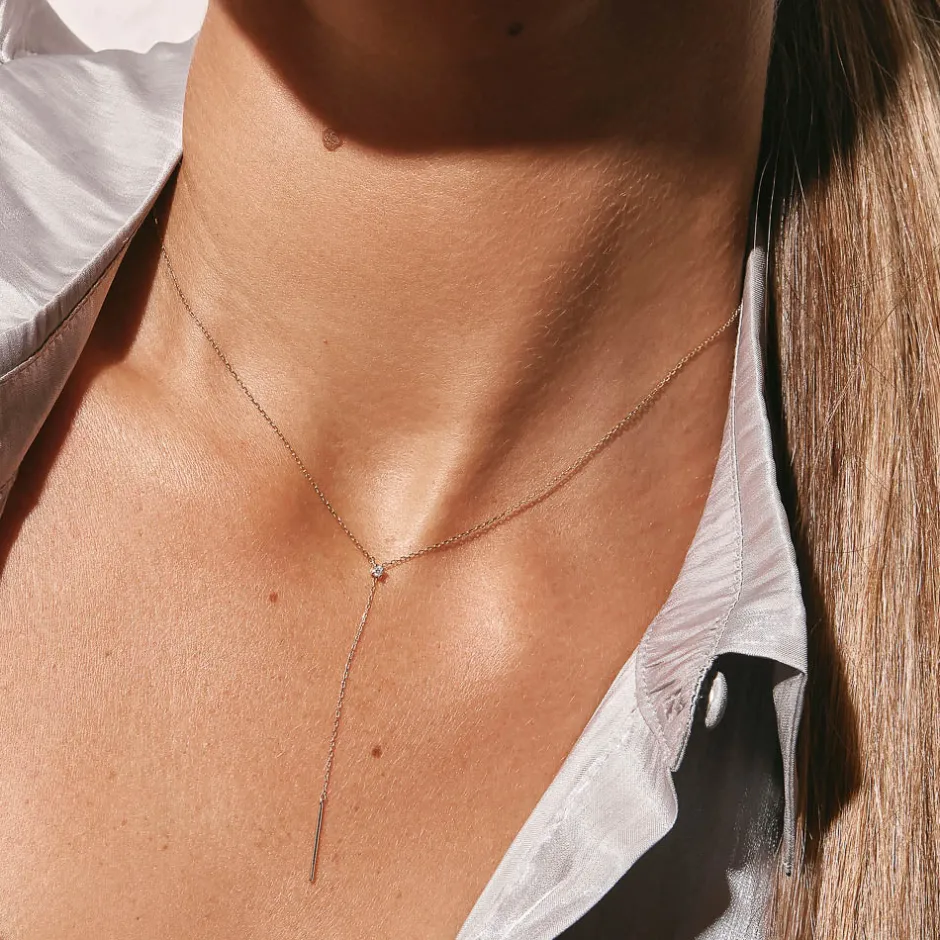 Outlet Diamond Lariat Y Necklace in 10k Gold Best Selling Gifts | Gifts For Her