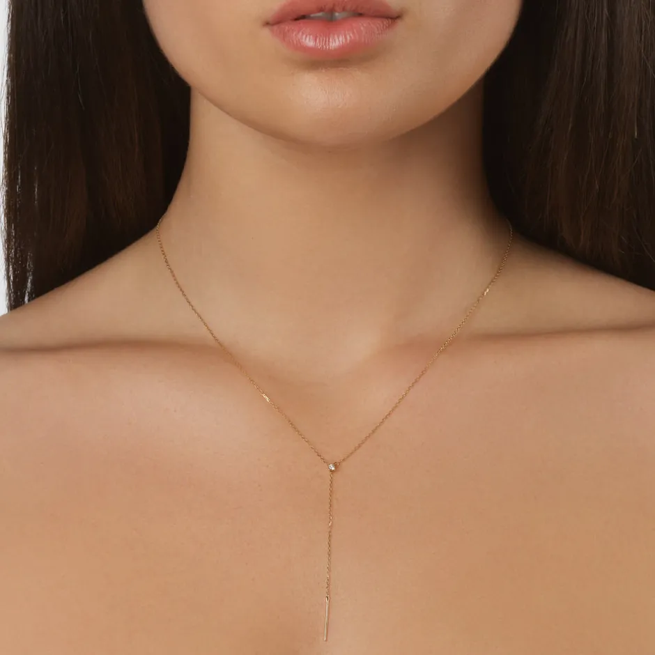 Outlet Diamond Lariat Y Necklace in 10k Gold Best Selling Gifts | Gifts For Her