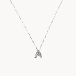 Online Diamond Letter A Necklace in Silver Best Selling Gifts | Gifts For Her