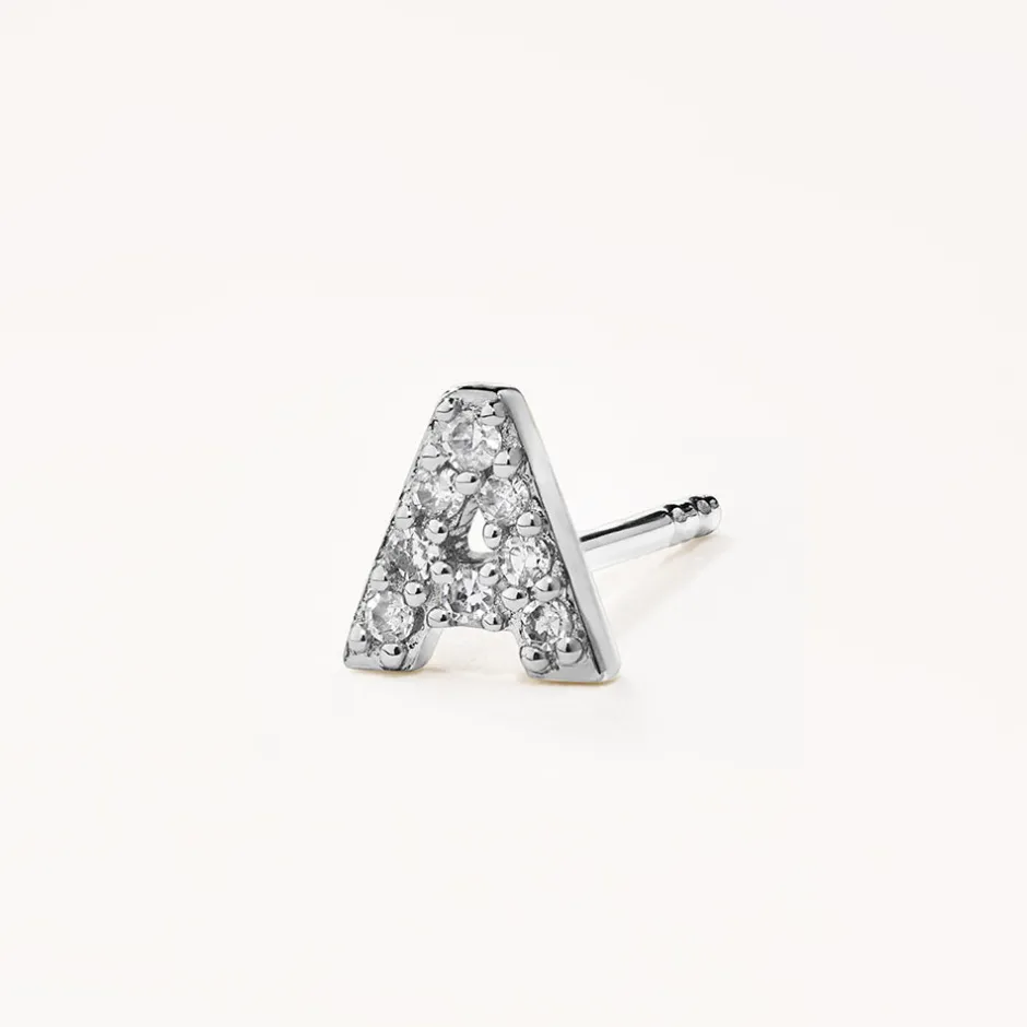 Hot Diamond Letter A Single Stud Earring in Silver Best Selling Gifts | Gifts For Her