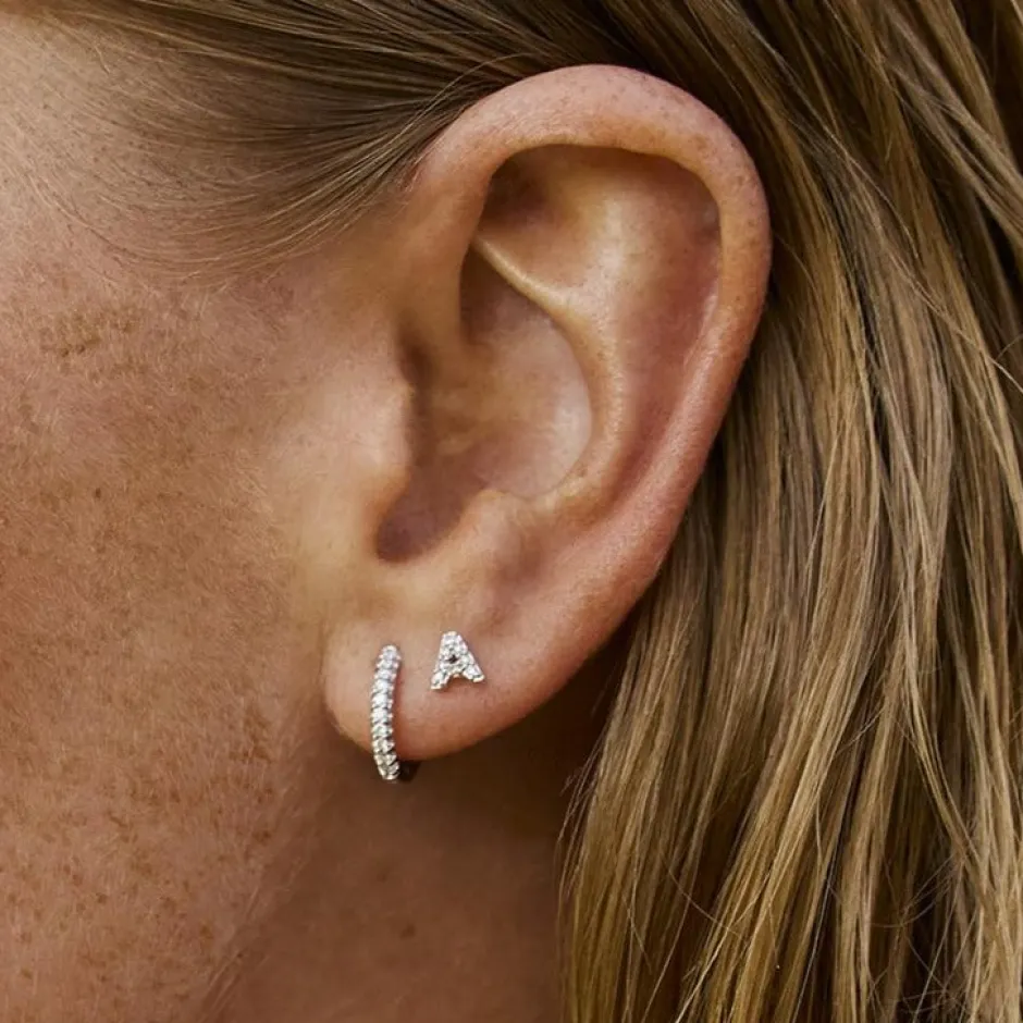 Hot Diamond Letter A Single Stud Earring in Silver Best Selling Gifts | Gifts For Her
