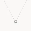 Clearance Diamond Letter C Necklace in Silver Bridal Gifts | Letter Jewellery