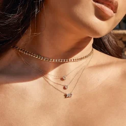 Fashion Diamond Letter C Necklace in 10k Gold Bridal Gifts | Letter Jewellery