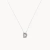 Sale Diamond Letter D Necklace in Silver Bridal Gifts | Letter Jewellery