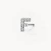 Sale Diamond Letter F Single Stud Earring in Silver Bridal Gifts | Letter Jewellery