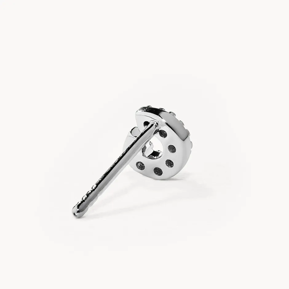 Discount Diamond Letter G Single Stud Earring in Silver Bridal Gifts | Letter Jewellery