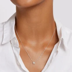 Best Diamond Letter M Necklace in Silver Best Friend Gifts | Letter Jewellery