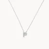 Hot Diamond Letter P Necklace in Silver Letter Jewellery | Natural Diamonds