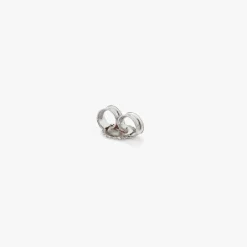 Online Diamond Letter T Single Stud Earring in Silver Letter Jewellery | Natural Diamonds