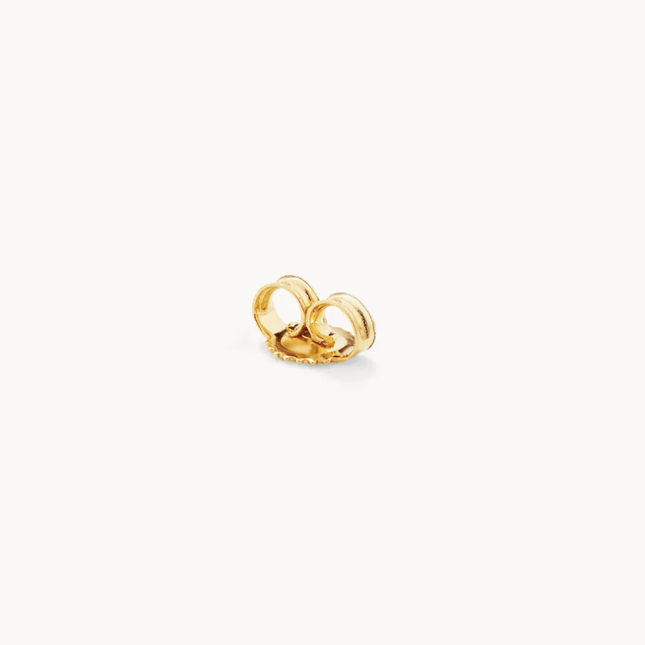 Hot Diamond Letter V Single Stud Earring in 10k Gold Letter Jewellery | Natural Diamonds