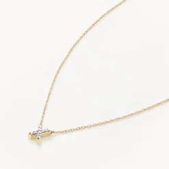 Sale Diamond Letter X Necklace in 10k Gold Letter Jewellery | Natural Diamonds
