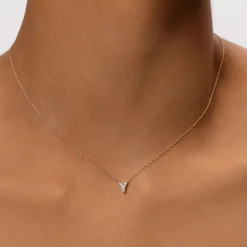 Best Diamond Letter Y Necklace in 10k Gold Letter Jewellery | Natural Diamonds