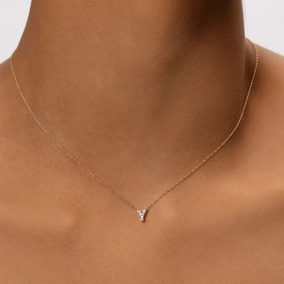 Best Diamond Letter Y Necklace in 10k Gold Letter Jewellery | Natural Diamonds